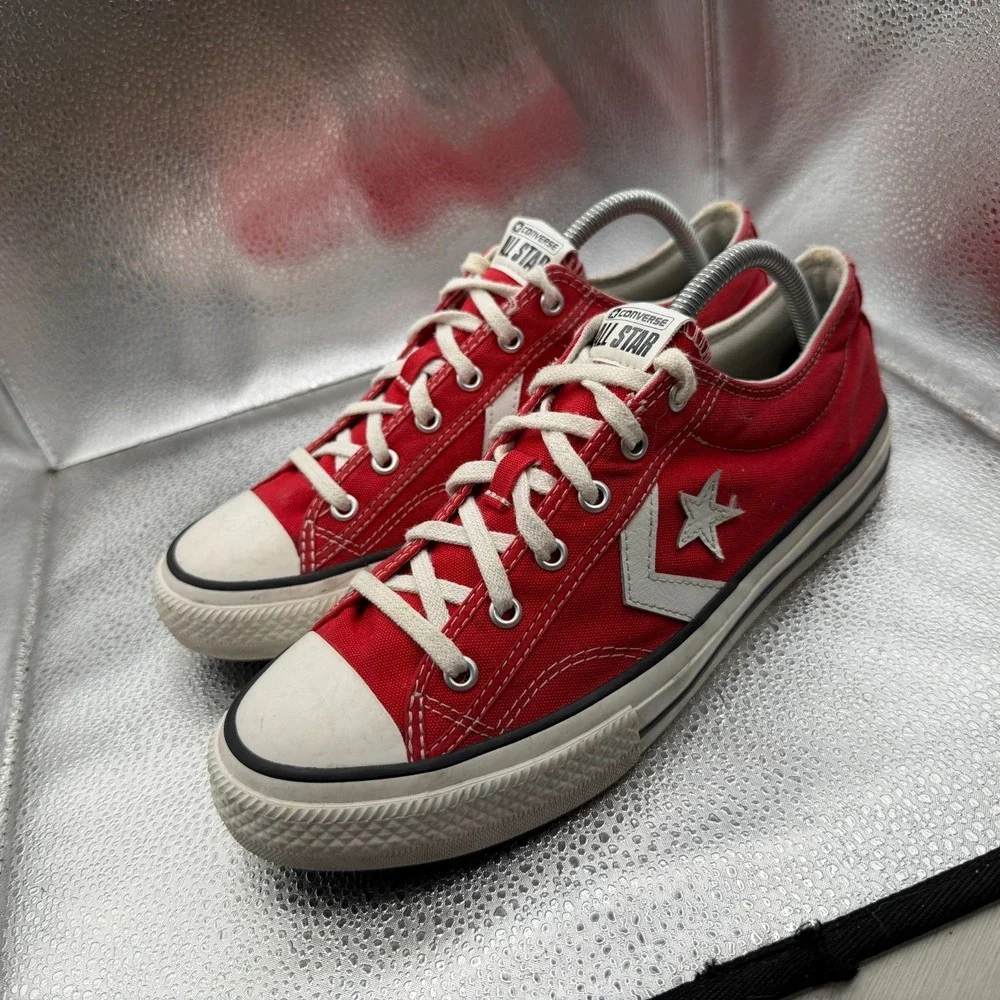 Size 7 Converse All Star Player 76 Red White Kids Casual Lifestyle Shoes A08404F